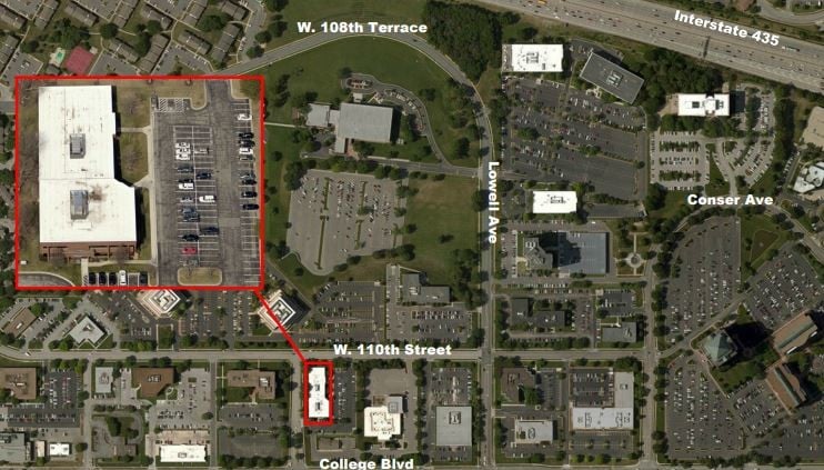 8005 W 110th St, Overland Park, KS for lease - Aerial - Image 2 of 9