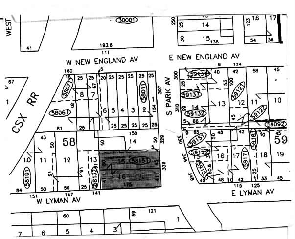333-339 S Park Ave, Winter Park, FL à louer - Plan cadastral - Image 2 de 5