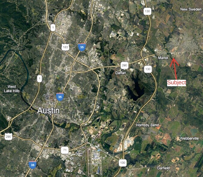 13904 Old Highway 20, Manor, TX à vendre - Aérien - Image 2 de 3