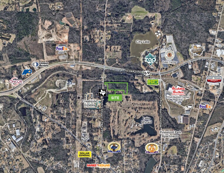 2101 Sayers St, Lufkin, TX à vendre - Aérien - Image 2 de 4