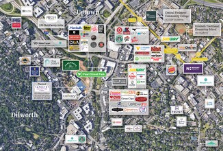 1113 Greenwood Clfs, Charlotte, NC - Aérien  Vue de la carte