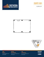 3 Bethesda Metro Center, Bethesda, MD à louer Plan d’étage- Image 1 de 1