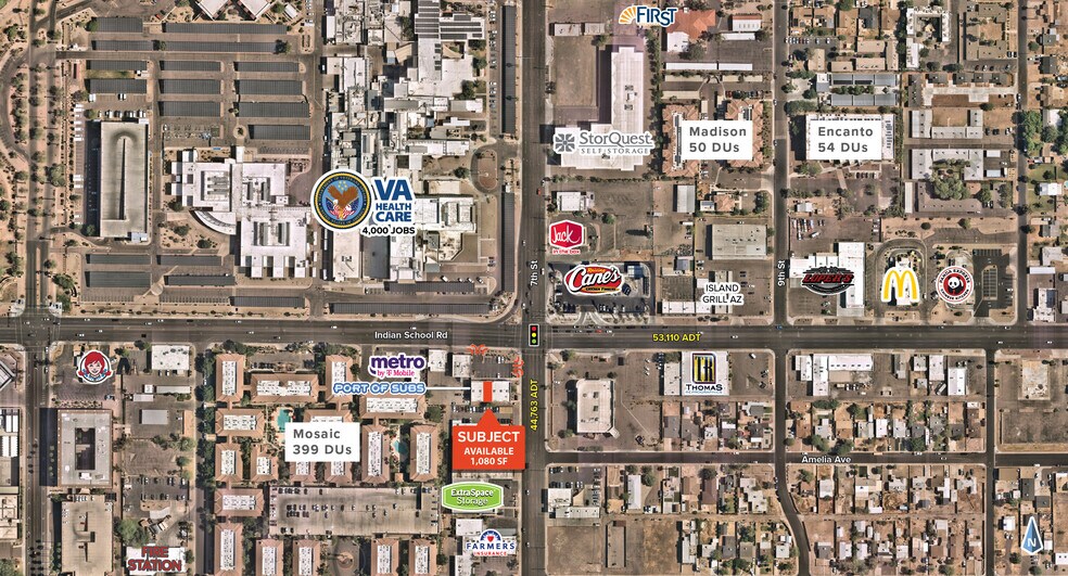 635 E Indian School Rd, Phoenix, AZ à louer - Photo du bâtiment - Image 3 de 4