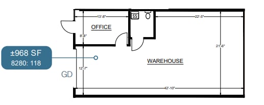 8280 Clairemont Mesa Blvd, San Diego, CA for lease Floor Plan- Image 1 of 1
