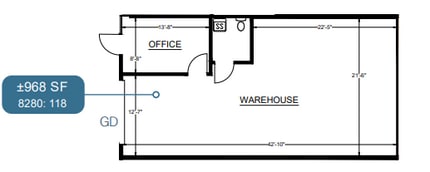 8280 Clairemont Mesa Blvd, San Diego, CA for lease Floor Plan- Image 1 of 1