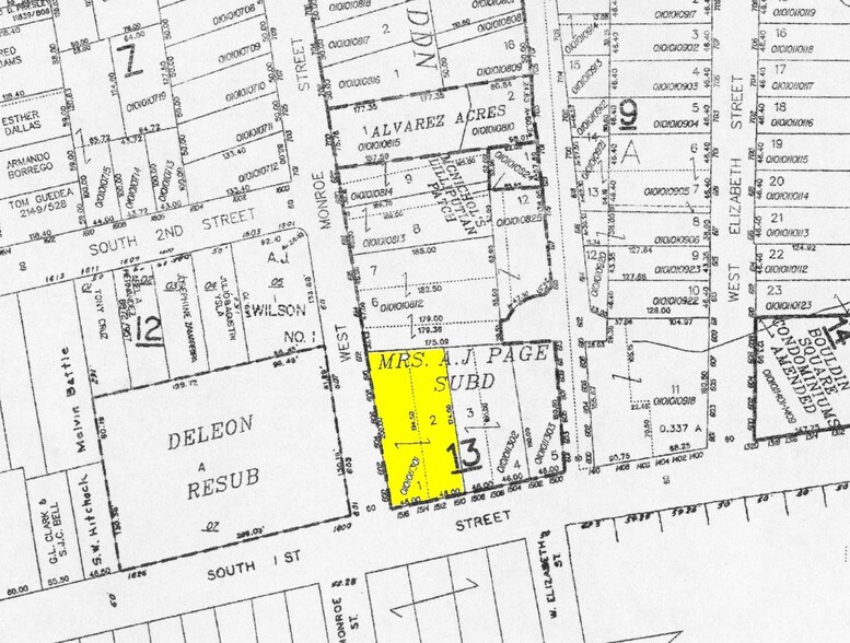 608 W Monroe St, Austin, TX à louer - Plan cadastral - Image 2 de 13