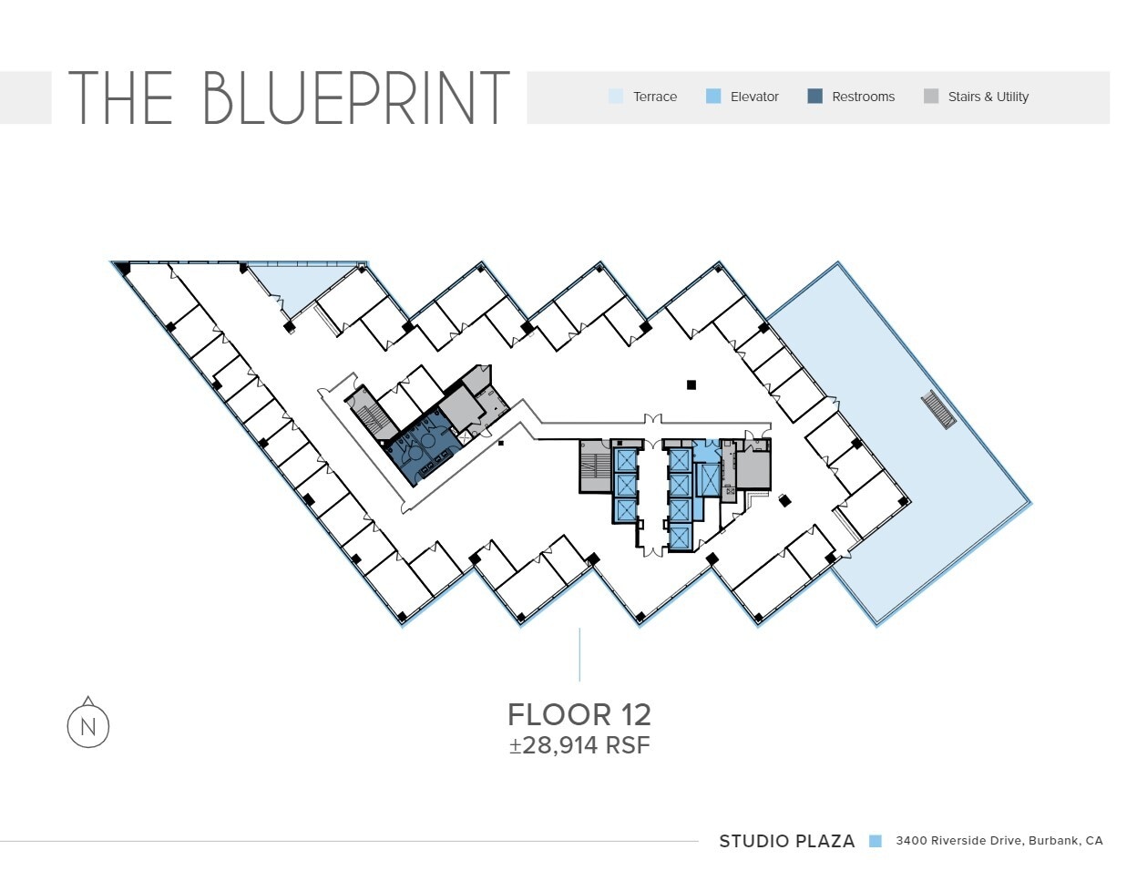 3400 W Riverside Dr, Burbank, CA à louer Plan d’étage- Image 1 de 1