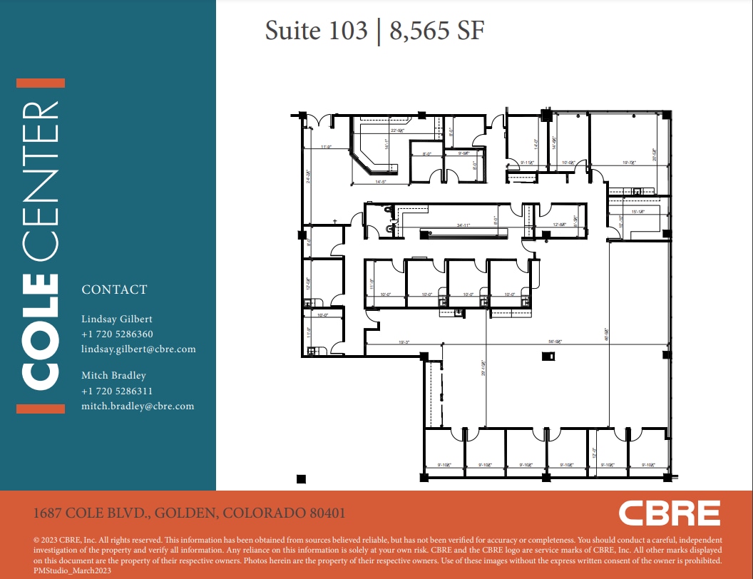 1687-1707 Cole Blvd, Golden, CO à louer Plan d’étage- Image 1 de 1