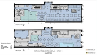 732 W Randolph St, Chicago, IL à louer Plan d’étage- Image 2 de 11