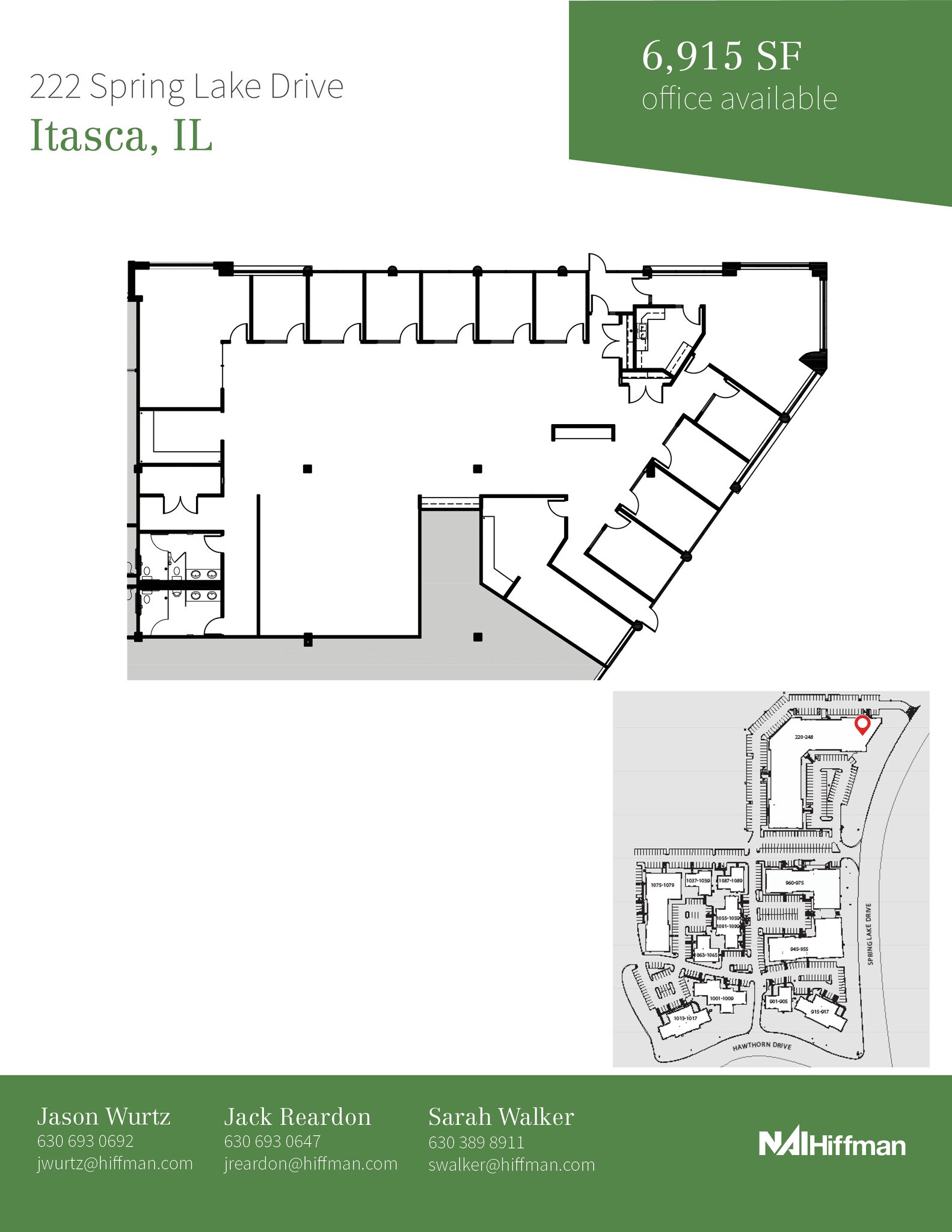 1091-1099 W Hawthorn Dr, Itasca, IL for lease Floor Plan- Image 1 of 1