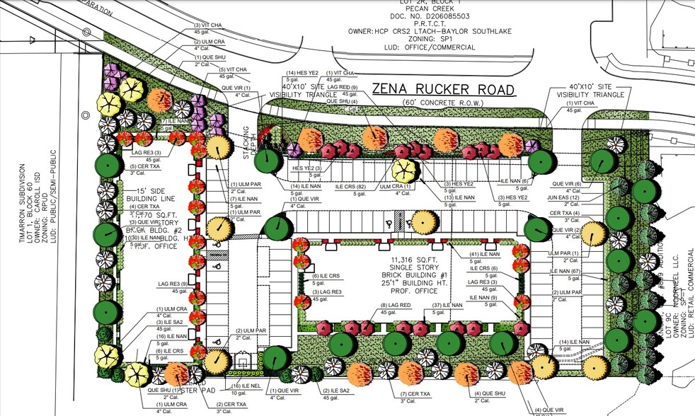 731 Zena Rucker Rd, Southlake, TX à louer - Plan de site - Image 2 de 6