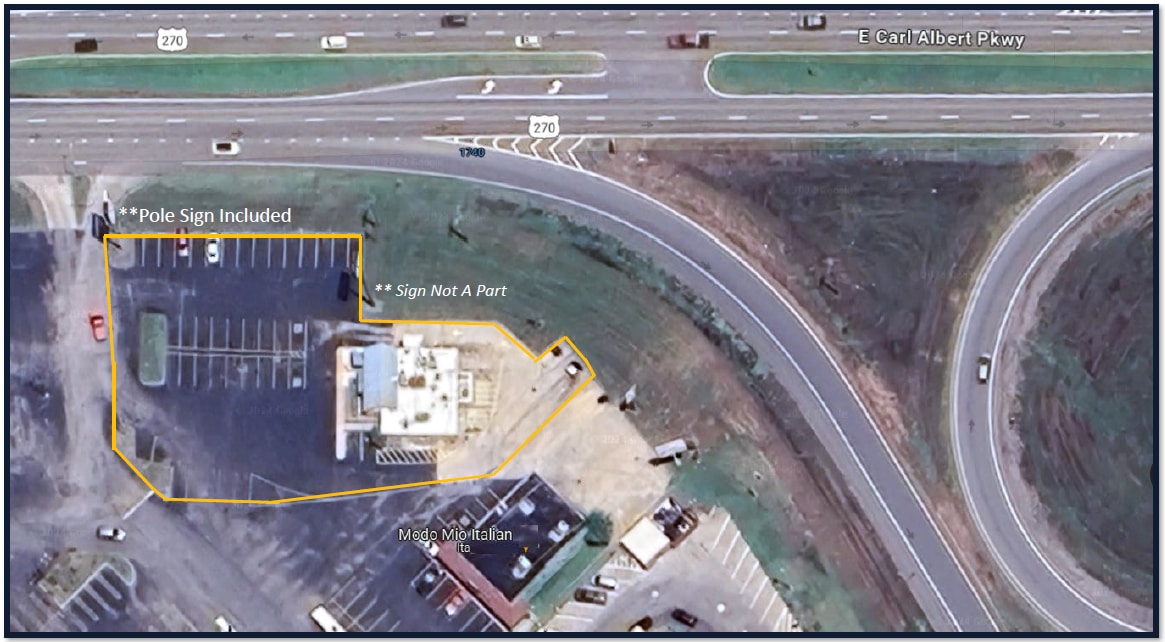 1744 E Carl Albert Pky, Mcalester, OK for lease Aerial- Image 1 of 1