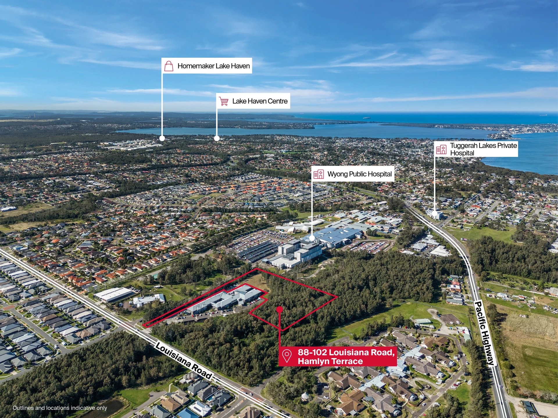 88 Louisiana Rd, Hamlyn Terrace for sale Aerial- Image 1 of 8