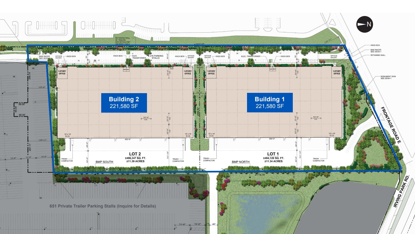 I-390 Frontage Road & Irving Park Road, Schaumburg, IL for lease Site Plan- Image 1 of 1