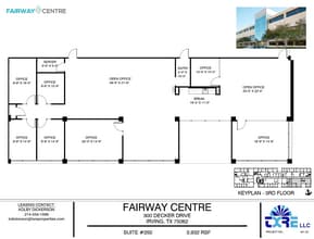 300 Decker Dr, Irving, TX à louer Plan d’étage- Image 1 de 1