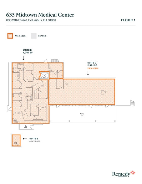 633 19th St, Columbus, GA for lease - Floor Plan - Image 3 of 4