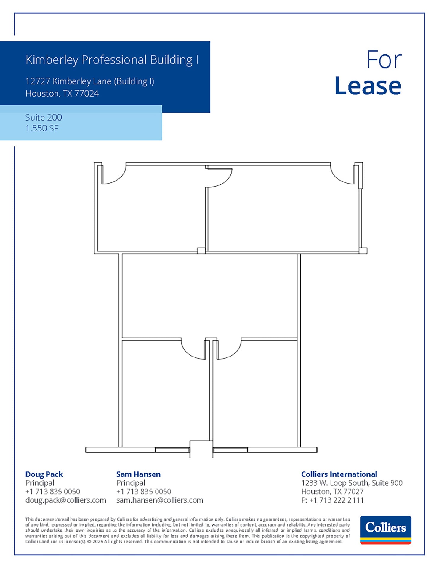 12727 Kimberley Ln, Houston, TX for lease Floor Plan- Image 1 of 1