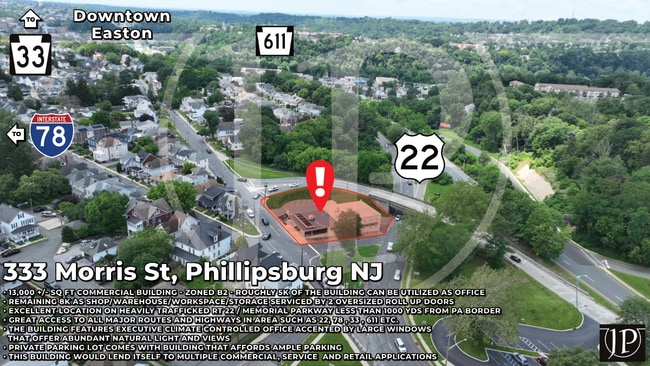 Plus de détails pour 333 Morris St, Phillipsburg, NJ - Commerce de détail à vendre