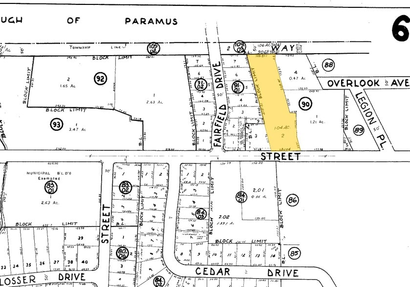 60 W Passaic St, Rochelle Park, NJ for lease - Plat Map - Image 2 of 4