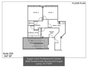 4660 Sweetwater Blvd, Sugar Land, TX for lease Floor Plan- Image 1 of 1
