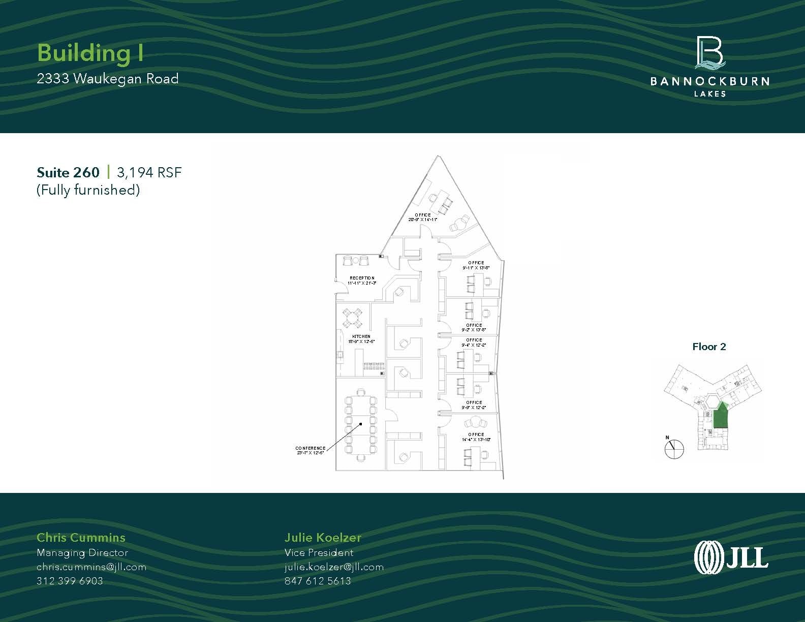 2333 Waukegan Rd, Bannockburn, IL for lease Floor Plan- Image 1 of 1