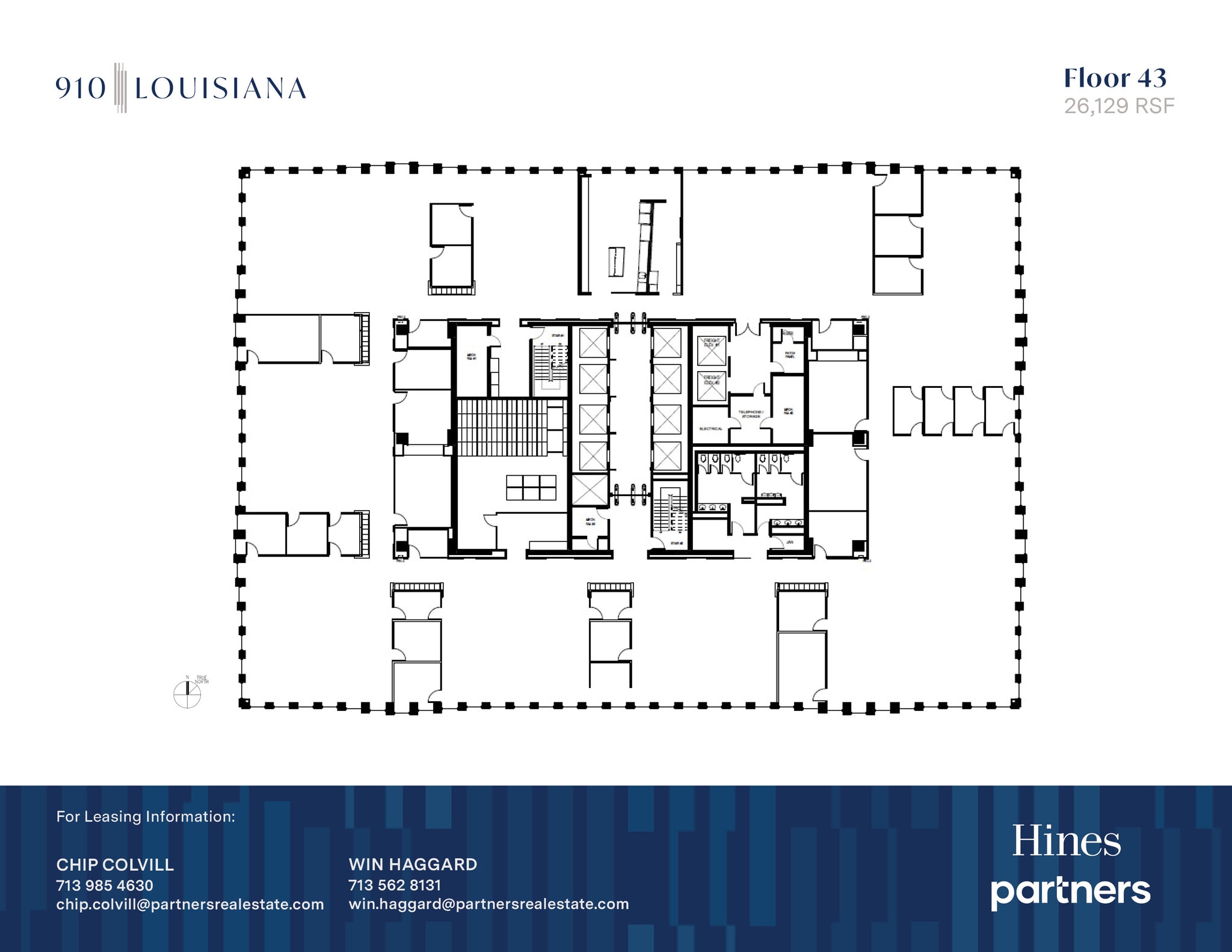 910 Louisiana St, Houston, TX à louer Plan d’étage- Image 1 de 1