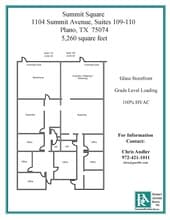 1104 Summit Ave, Plano, TX à louer Plan d’étage- Image 1 de 1