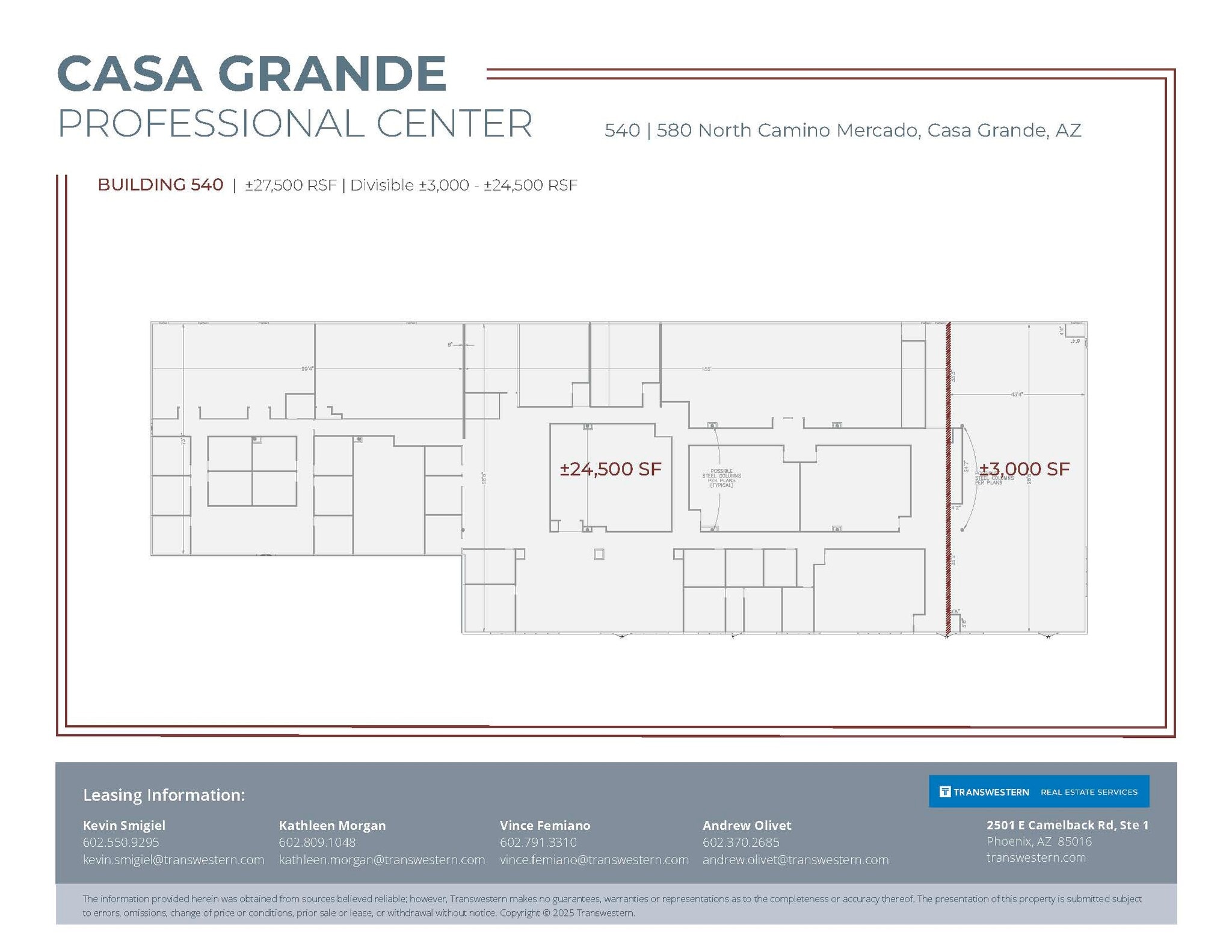 560-580 N Camino Mercado, Casa Grande, AZ for lease Floor Plan- Image 1 of 1