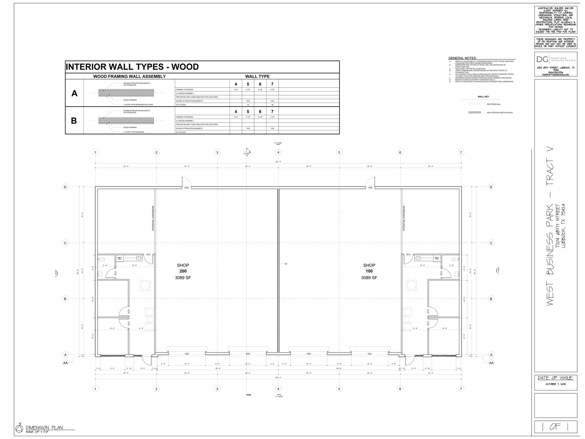 7704 68th St, Lubbock, TX à louer Plan de site- Image 1 de 1