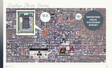 555 N 5th Ave, Phoenix, AZ - Aérien  Vue de la carte