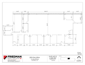 300 Galleria Officentre, Southfield, MI for lease Floor Plan- Image 1 of 2