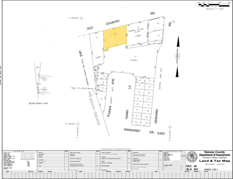 875 Old Country Rd, Plainview, NY for lease - Plat Map - Image 2 of 3