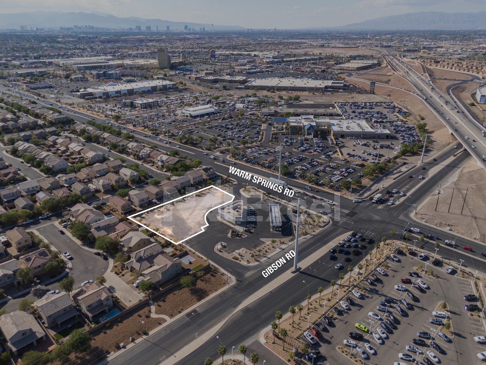 SWC Gibson & Warm Springs, Henderson, NV for lease Aerial- Image 1 of 6