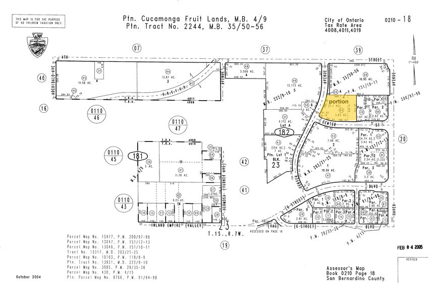 3333 Concours, Ontario, CA à vendre - Plan cadastral - Image 3 de 4