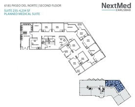 6183 Paseo del Norte, Carlsbad, CA for lease Floor Plan- Image 2 of 2