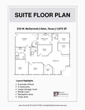 210 W McDermott Dr, Allen, TX for lease Floor Plan- Image 1 of 1