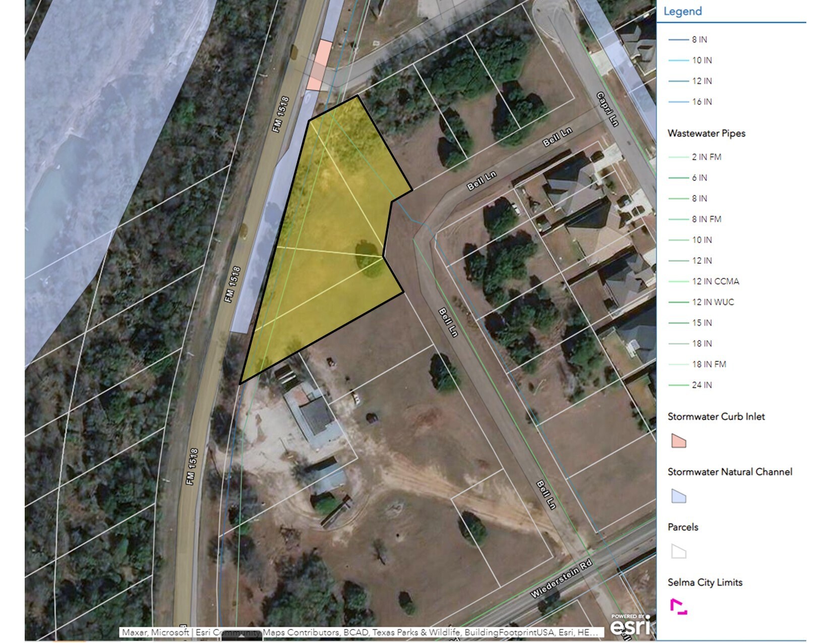 E Fm 1518, Selma, TX à vendre Aérien- Image 1 de 6