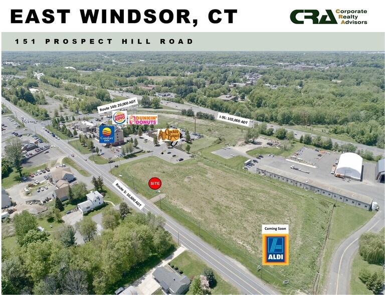 151 Prospect Hill Rd, East Windsor, CT à louer - Aérien - Image 1 de 4