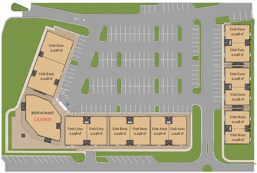 21 Mosaic Circle, Pooler, GA for lease - Site Plan - Image 2 of 9