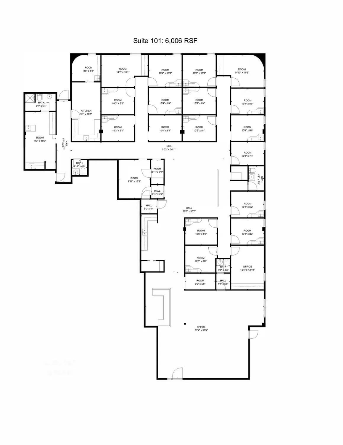 2801 Parklawn Dr, Midwest City, OK for lease Floor Plan- Image 1 of 1