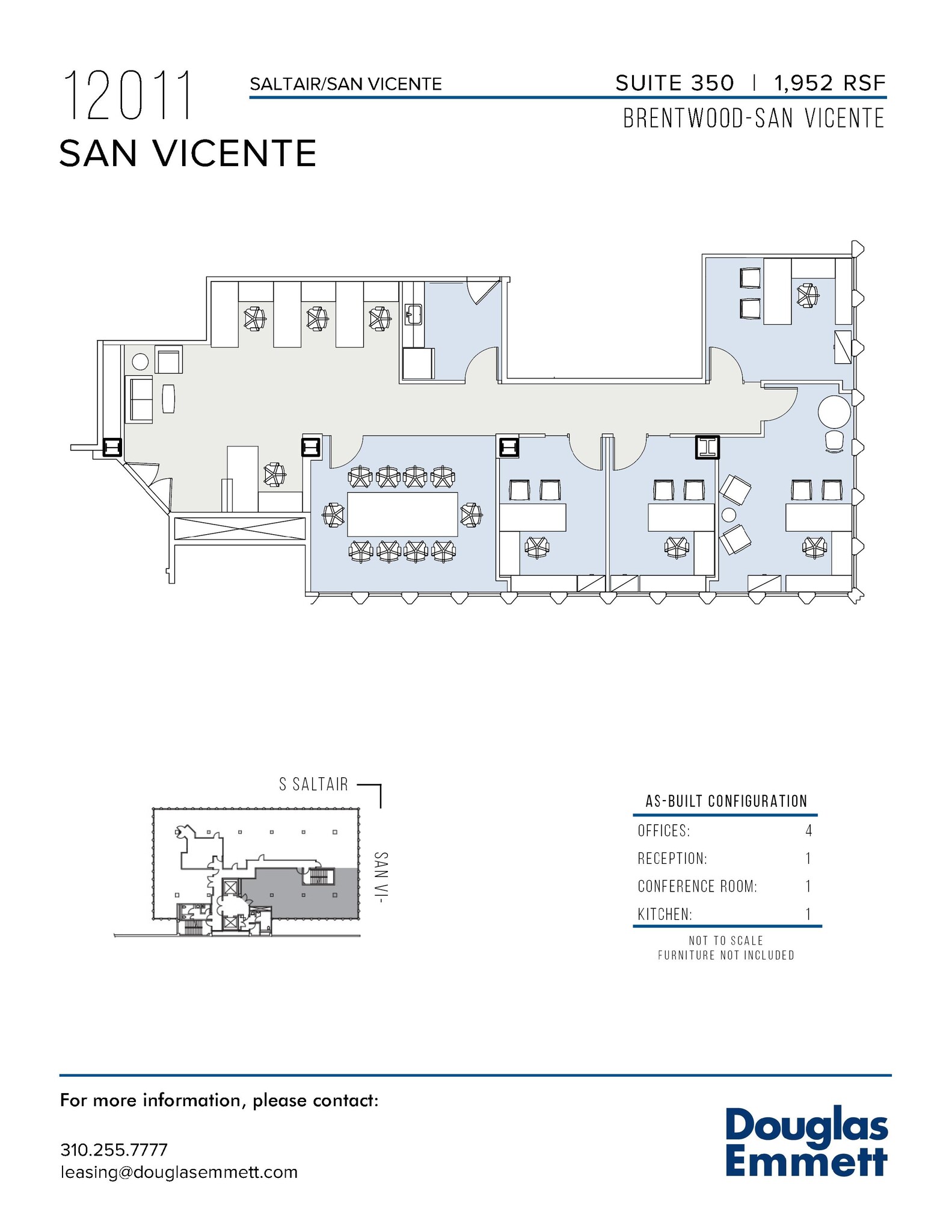 12011 San Vicente Blvd, Los Angeles, CA for lease Floor Plan- Image 1 of 1