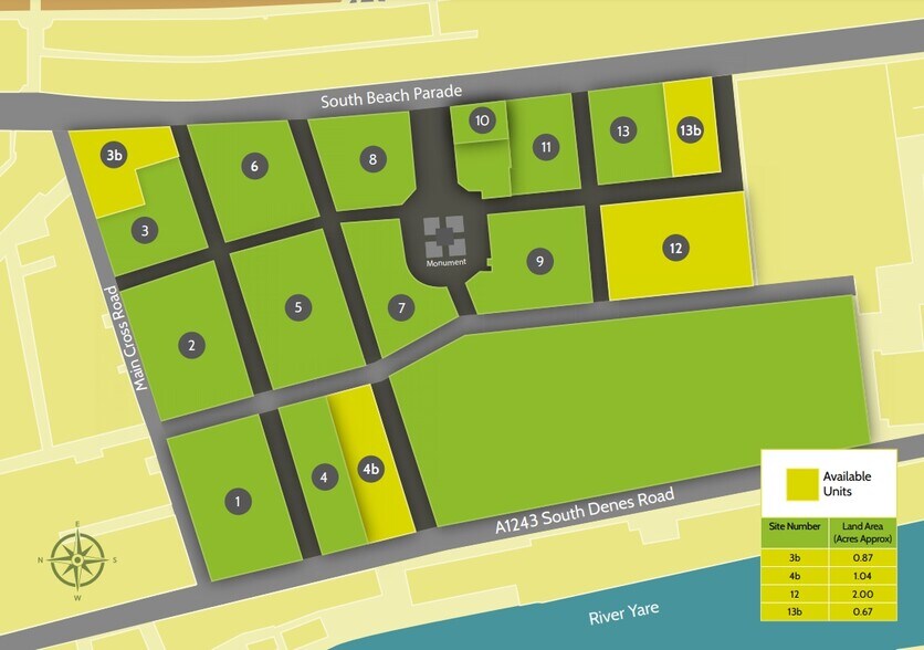 South Denes Rd, Great Yarmouth à louer - Plan de site - Image 2 de 2