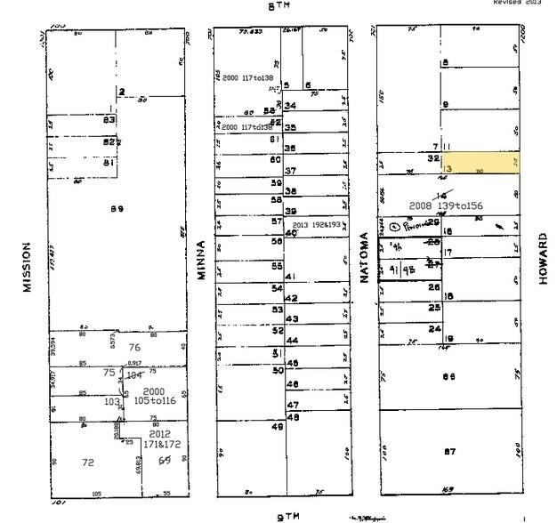 1230 Howard St, San Francisco, CA à louer - Plan cadastral - Image 2 de 16