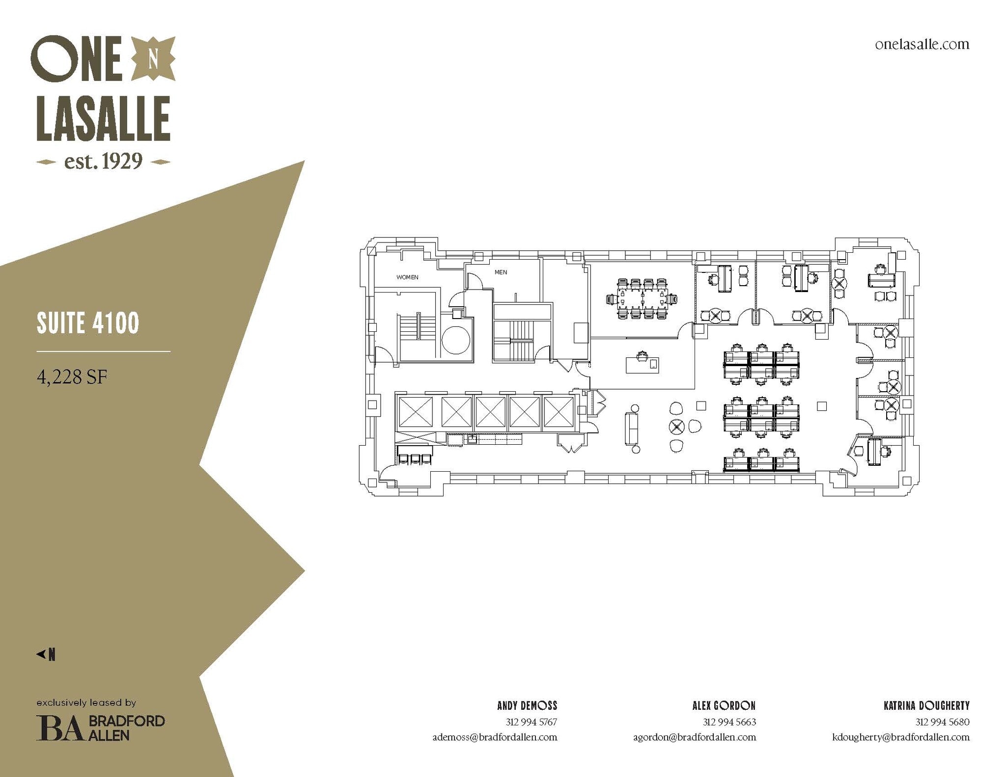 1 N LaSalle St, Chicago, IL à louer Plan d’étage- Image 1 de 1