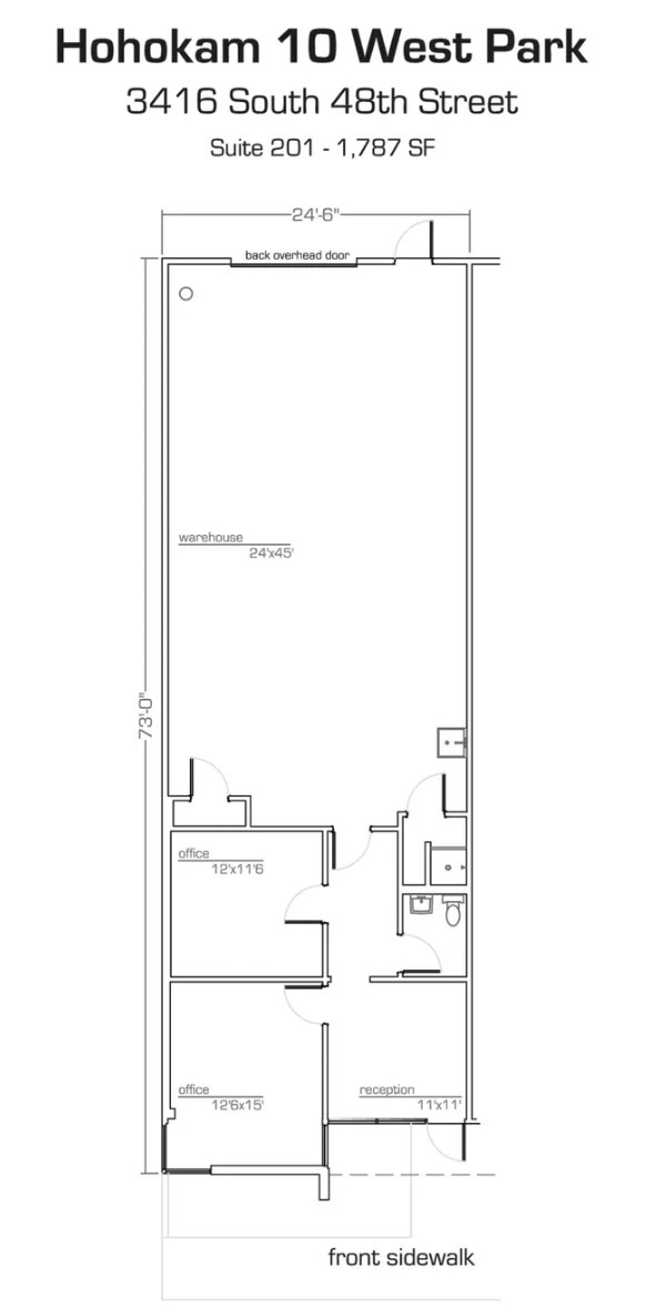 3416 S 48th St, Phoenix, AZ for lease Floor Plan- Image 1 of 1