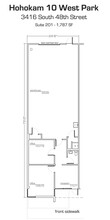 3416 S 48th St, Phoenix, AZ for lease Floor Plan- Image 1 of 1