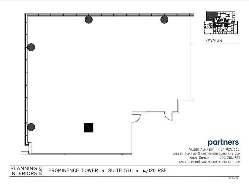 3475 Piedmont Rd NE, Atlanta, GA à louer Plan d’étage- Image 1 de 1