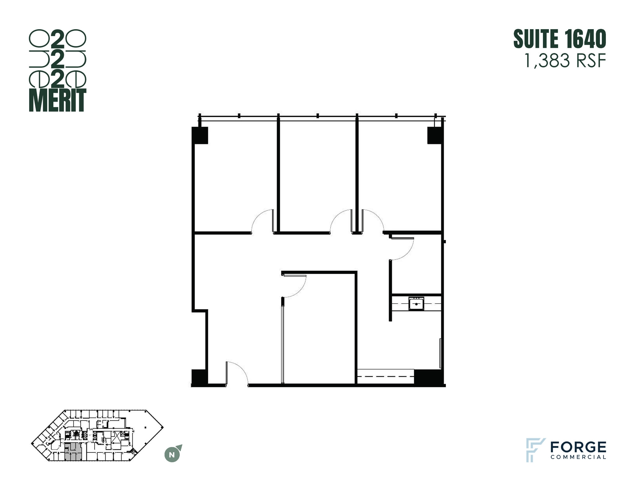 12221 Merit Dr, Dallas, TX à louer Plan d’étage- Image 1 de 1