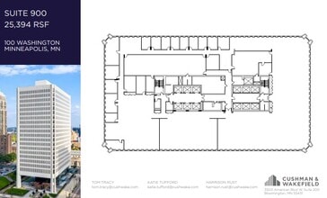 100 Washington Ave S, Minneapolis, MN à louer Plan d’étage- Image 1 de 1