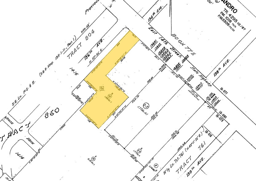 13851-13855 E 14th St, San Leandro, CA for lease - Plat Map - Image 2 of 3
